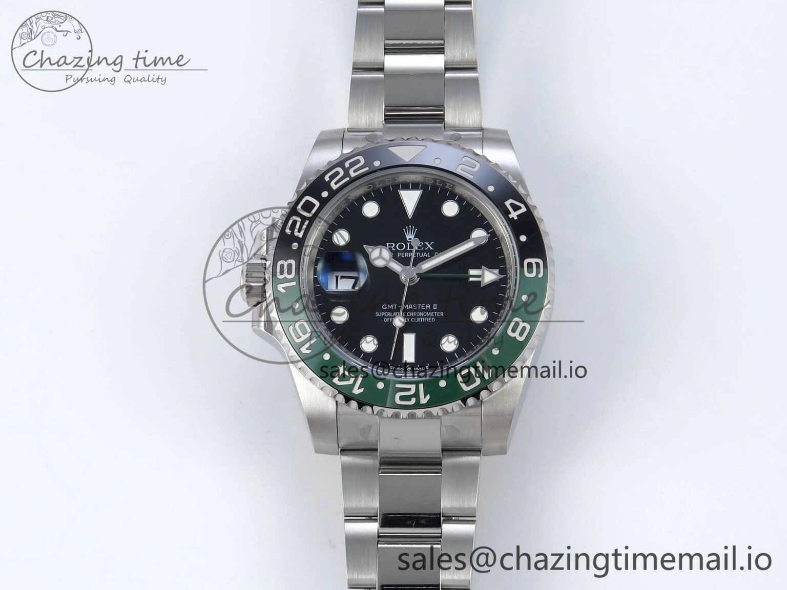 Modern GMT Master II 126720 VTNR LHD 904L Steel EWE 1:1 Best Edition on Oyster Strap EWE3285 V 817
