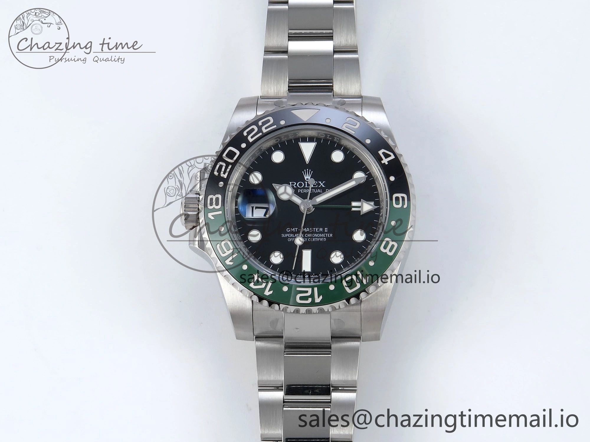 Modern GMT Master II 126720 VTNR LHD 904L Steel EWE 1:1 Best Edition on Oyster Strap EWE3285 V 817