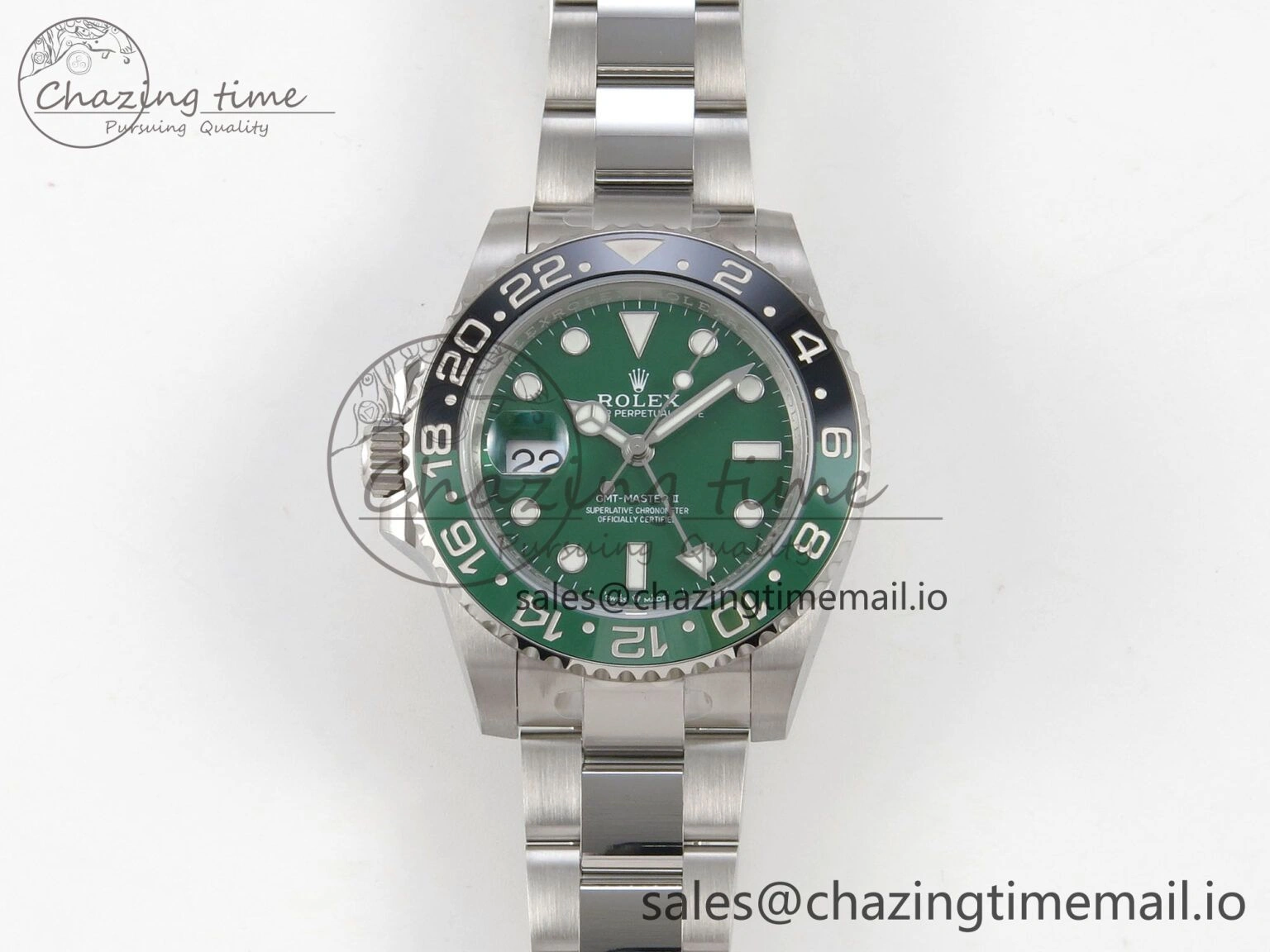 GMT-Master II 126729 VTNR ARF 1:1 Best Edition Green Dial On SS Bracelet SH3285 CHS Elegant 175