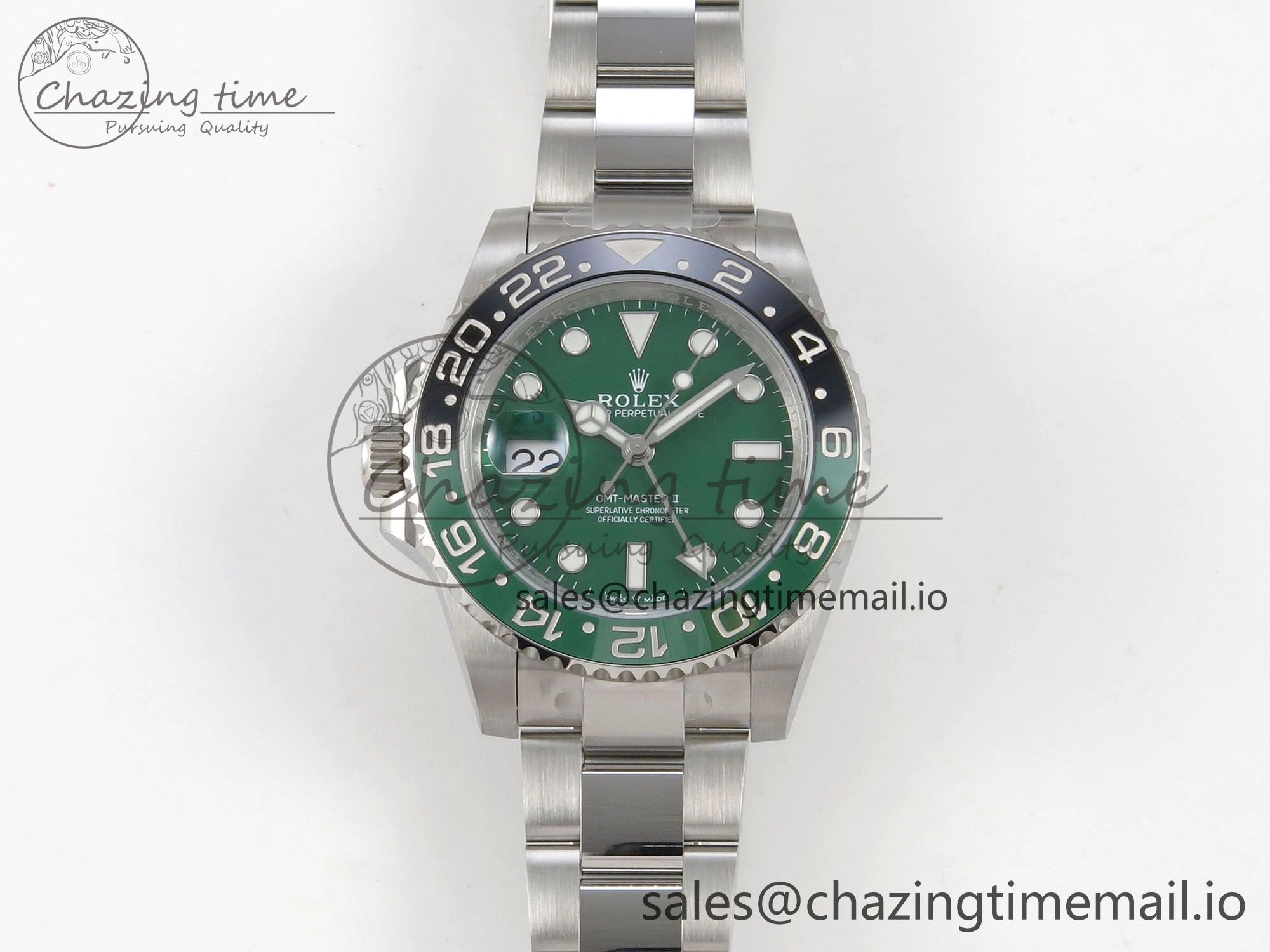 GMT-Master II 126729 VTNR ARF 1:1 Best Edition Green Dial On SS Bracelet SH3285 CHS Elegant 175
