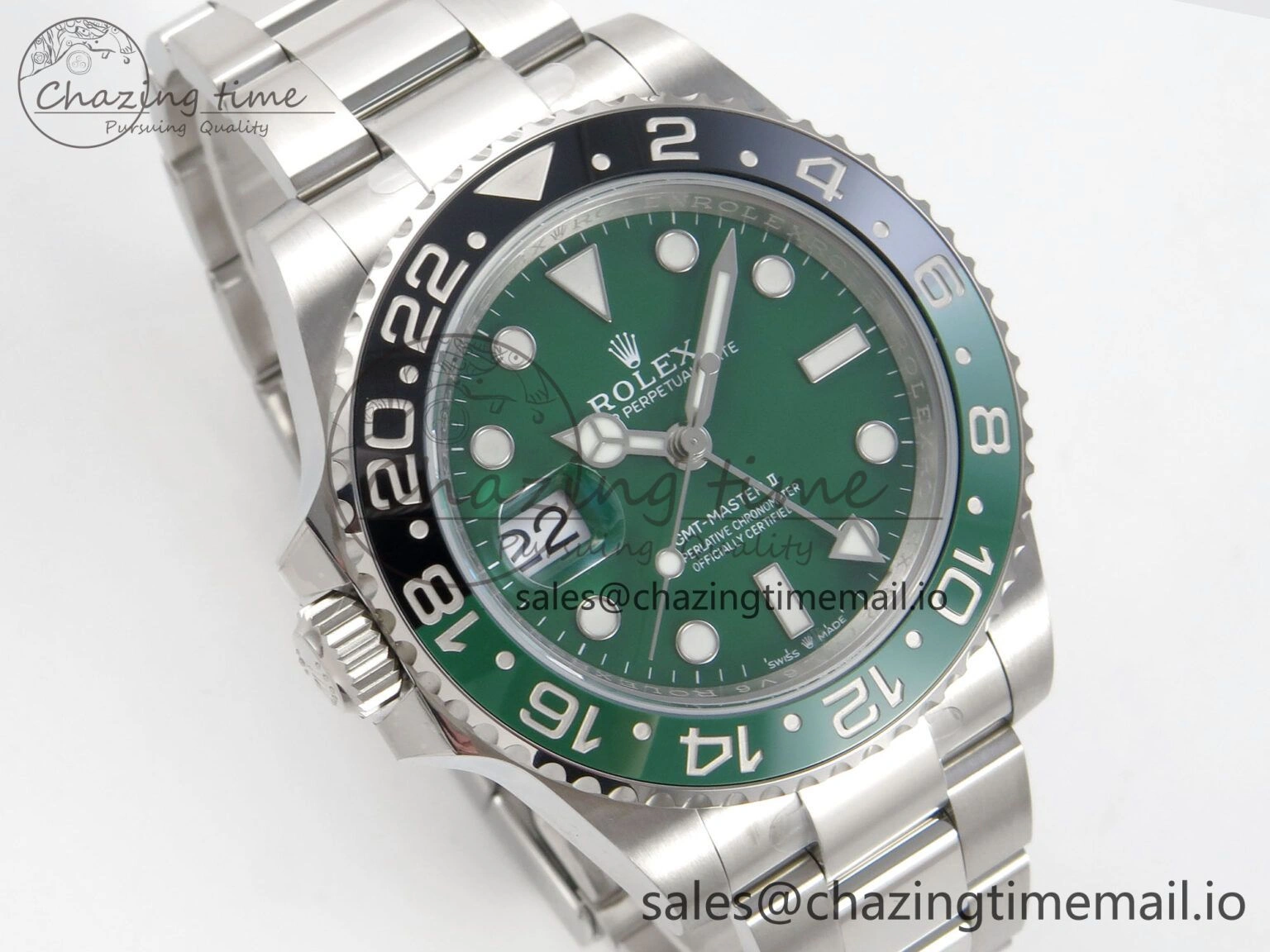 GMT-Master II 126729 VTNR ARF 1:1 Best Edition Green Dial On SS Bracelet SH3285 CHS Elegant 175