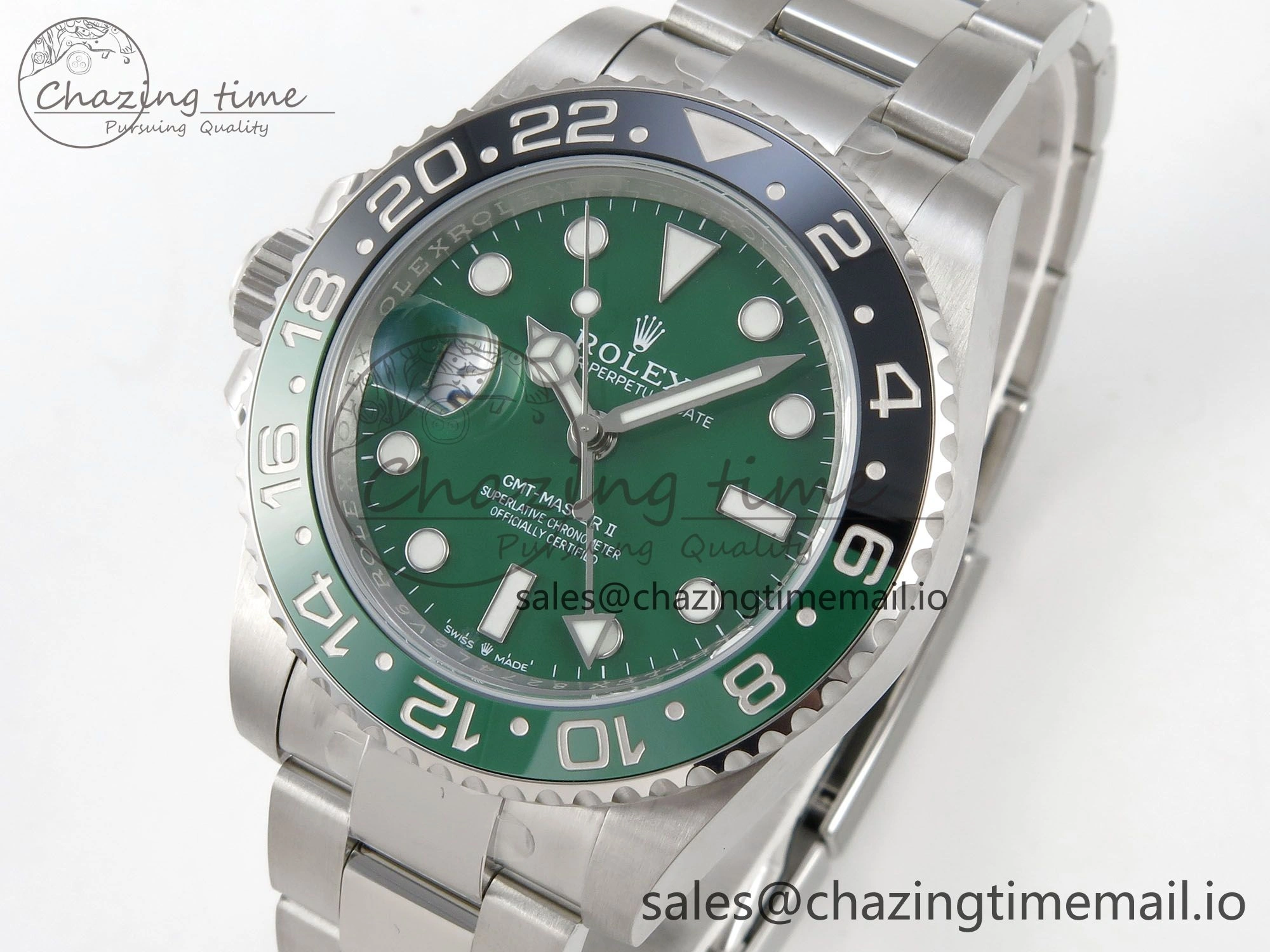 GMT-Master II 126729 VTNR ARF 1:1 Best Edition Green Dial On SS Bracelet SH3285 CHS Elegant 175