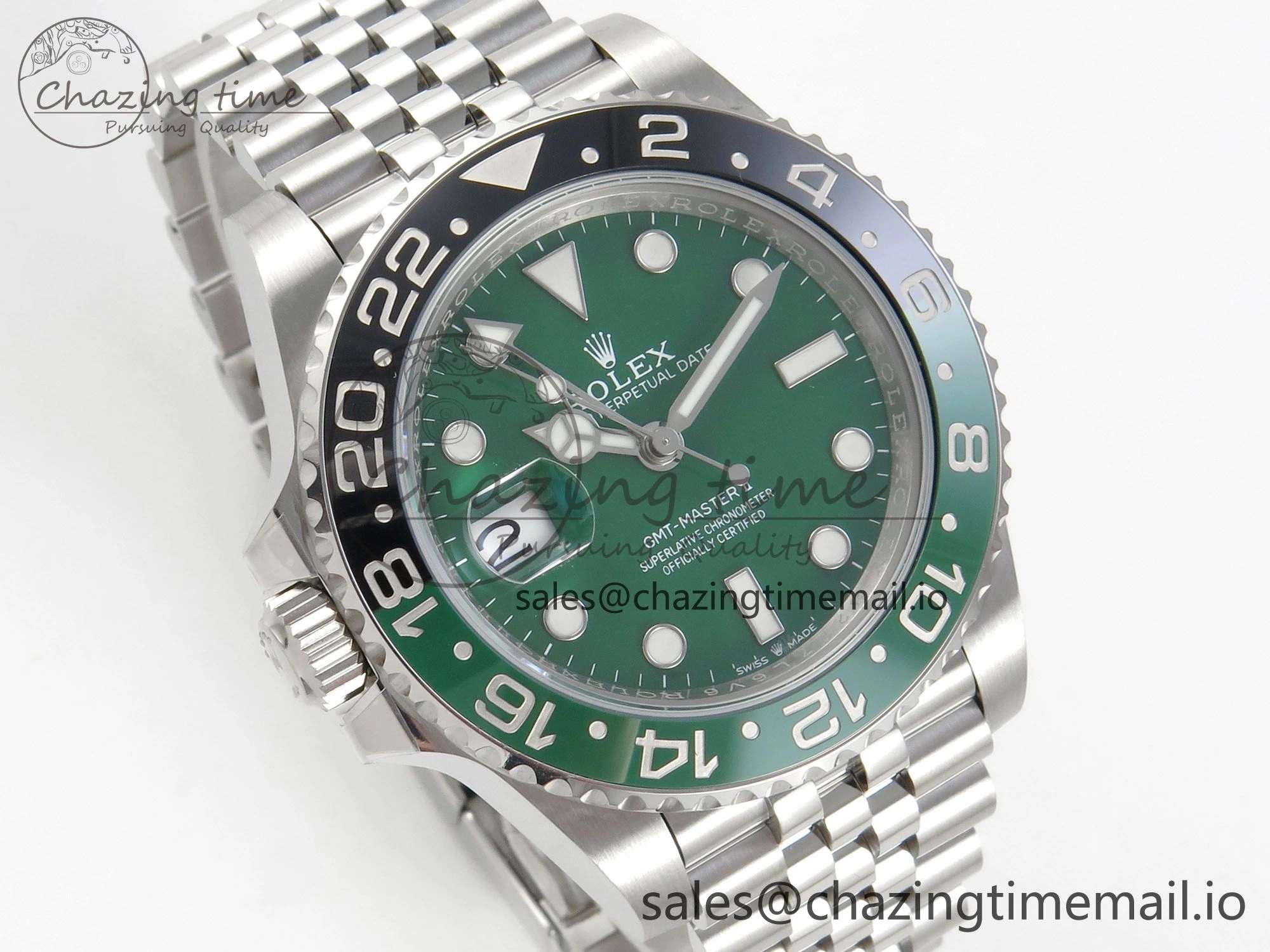 Comfortable GMT-Master II 126729 VTNR ARF 1:1 Best Edition Green Dial On SS Jubilee Bracelet SH3285 CHS 173