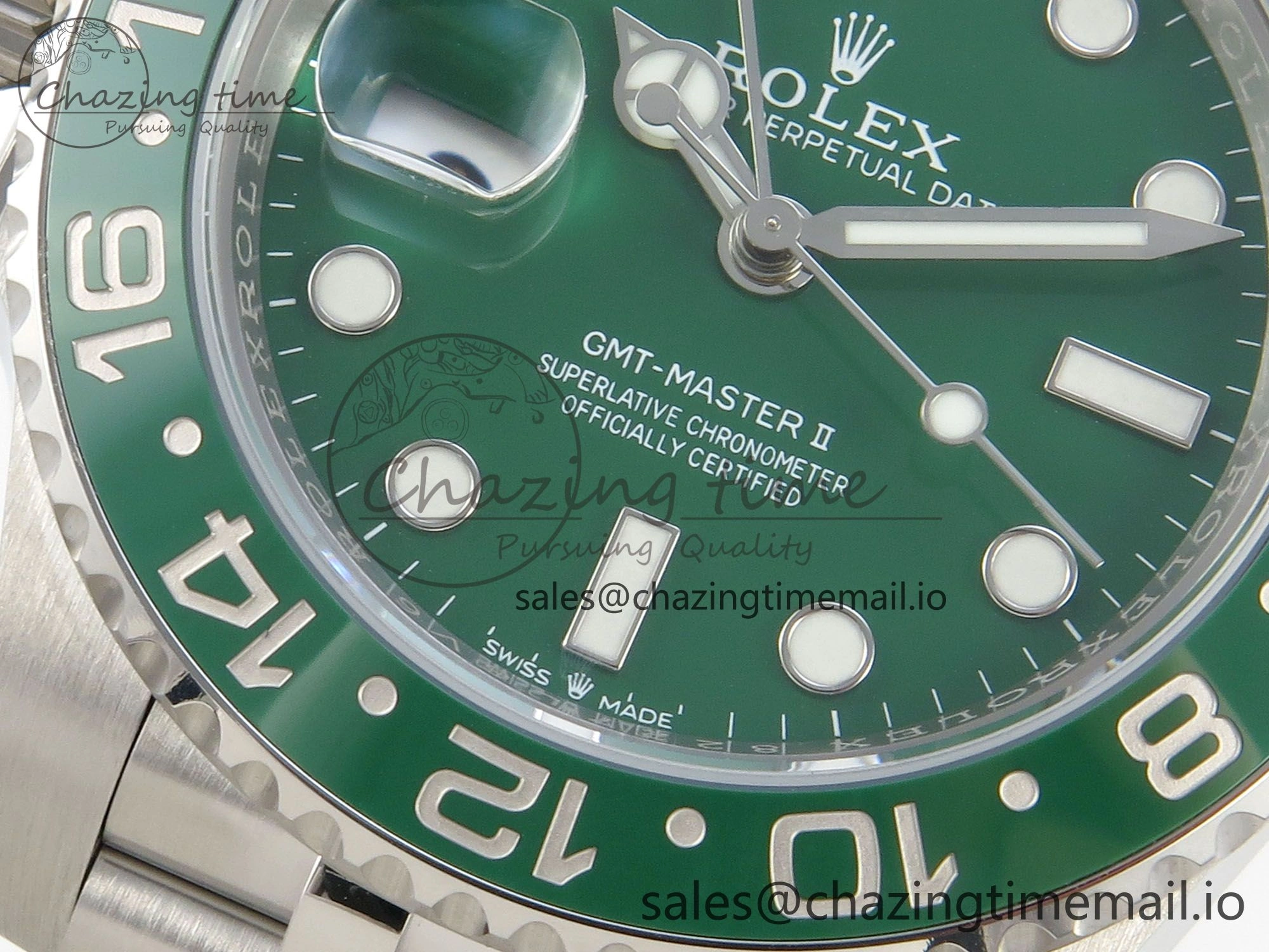 Comfortable GMT-Master II 126729 VTNR ARF 1:1 Best Edition Green Dial On SS Jubilee Bracelet SH3285 CHS 173