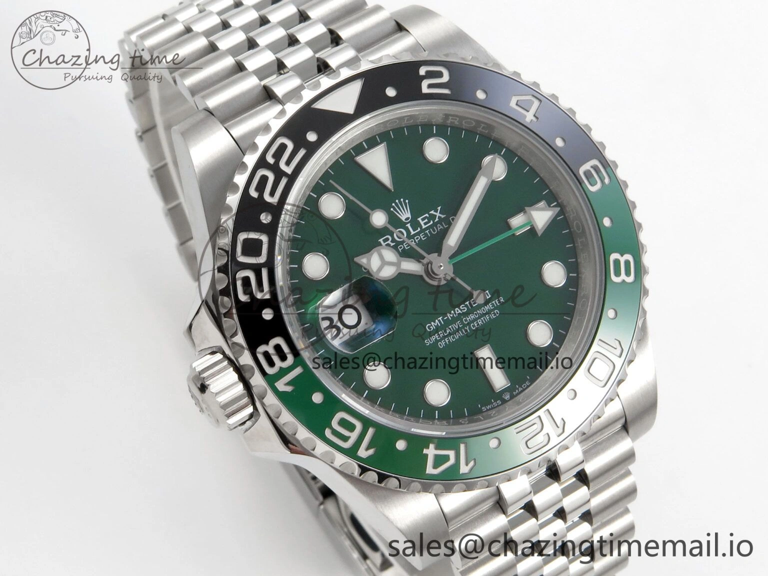 Practical GMT-Master II 126729 VTNR Green Black Ceramic 904L 3EF 1:1 Best Edition on Jubilee Bracelet SH3285 CHS 155