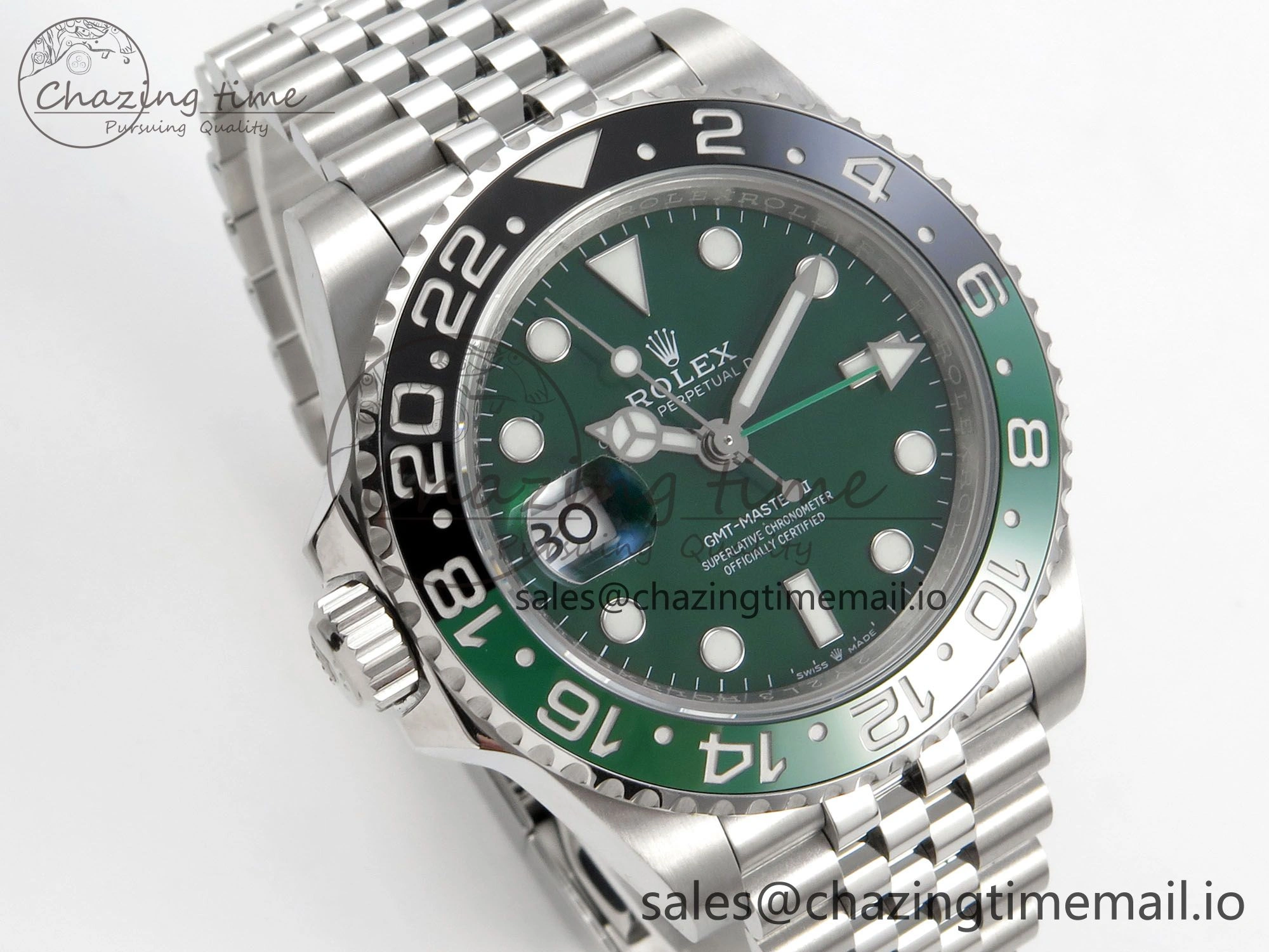 Practical GMT-Master II 126729 VTNR Green Black Ceramic 904L 3EF 1:1 Best Edition on Jubilee Bracelet SH3285 CHS 155