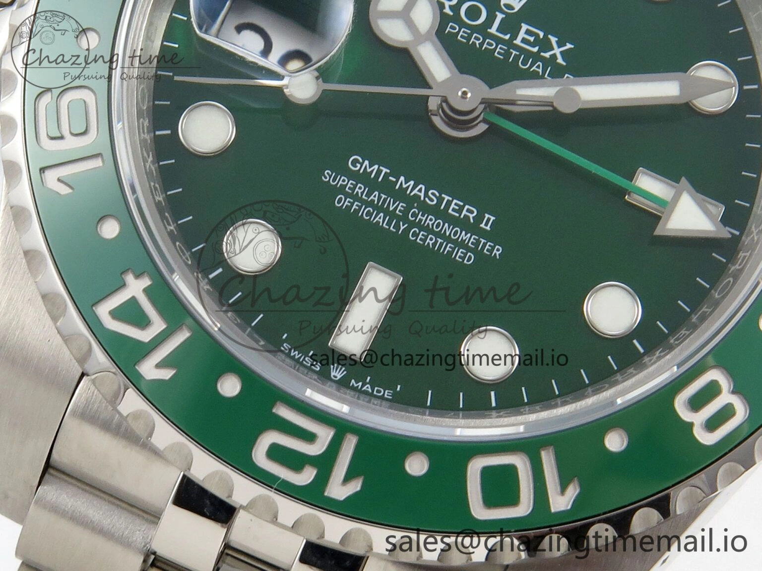 Practical GMT-Master II 126729 VTNR Green Black Ceramic 904L 3EF 1:1 Best Edition on Jubilee Bracelet SH3285 CHS 155
