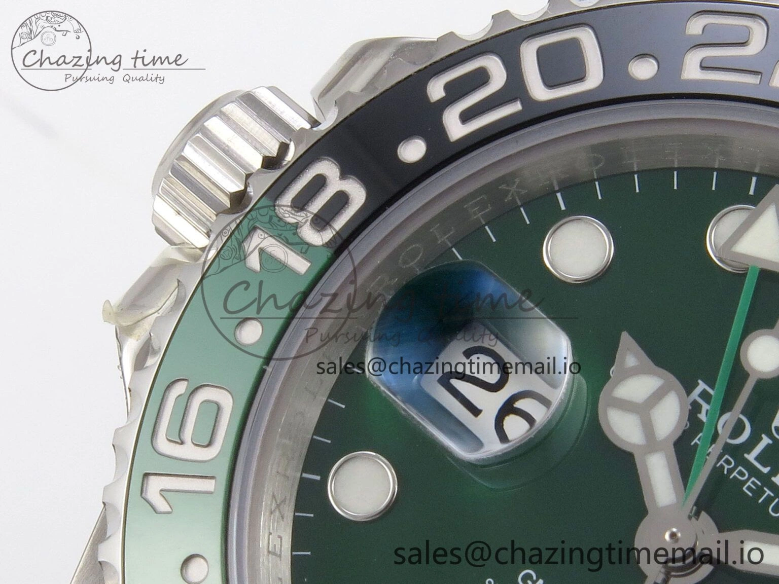 GMT-Master II 126729 VTNR Green Black Ceramic 904L 3EF 1:1 Best Edition on Oyster Strap SH3285 CHS Breathable 55