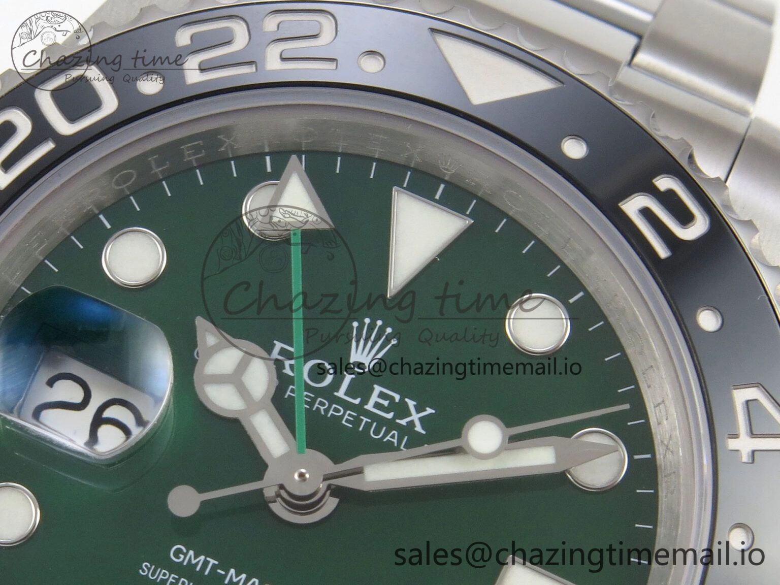 GMT-Master II 126729 VTNR Green Black Ceramic 904L 3EF 1:1 Best Edition on Oyster Strap SH3285 CHS Breathable 55
