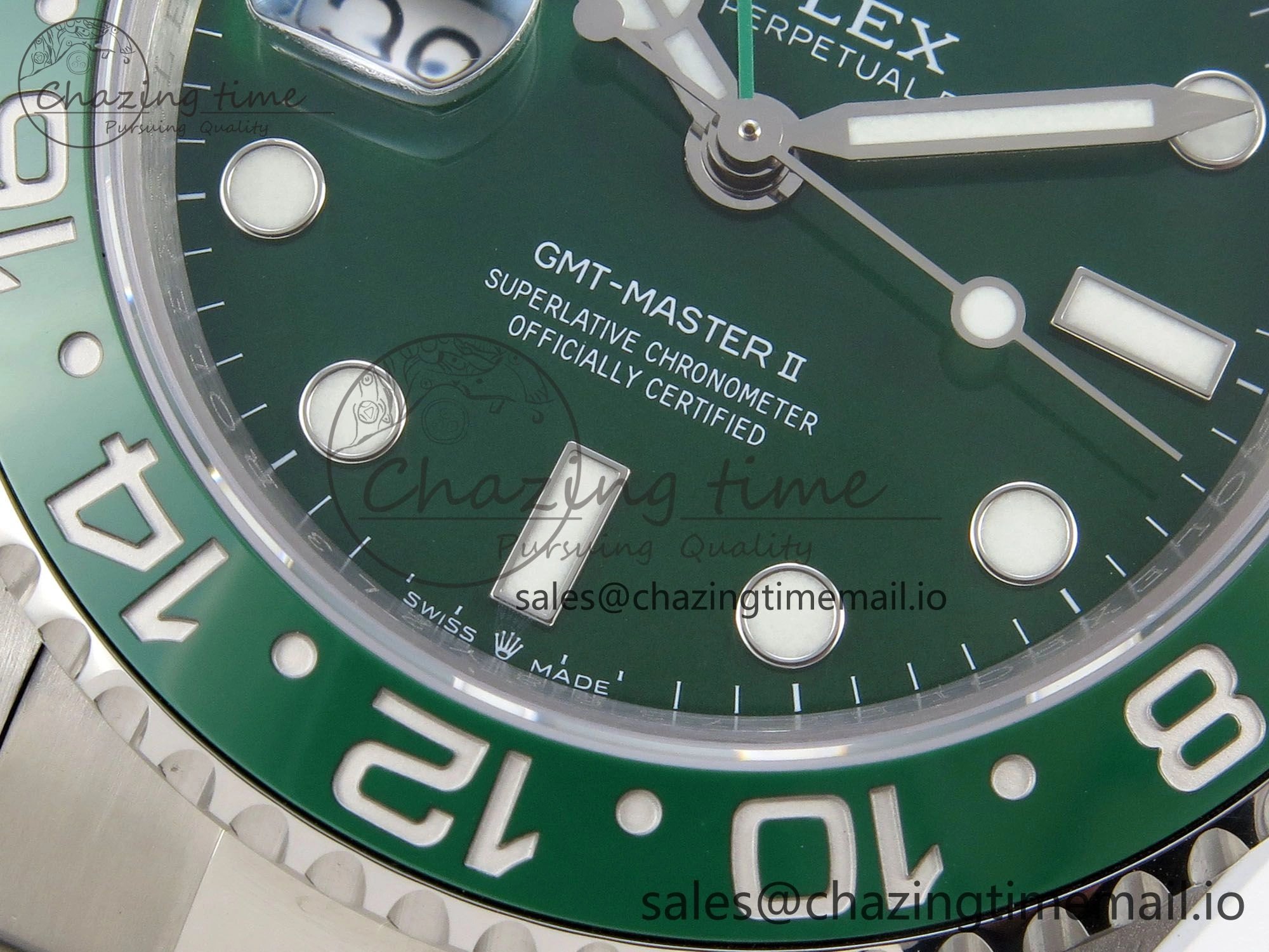 GMT-Master II 126729 VTNR Green Black Ceramic 904L 3EF 1:1 Best Edition on Oyster Strap SH3285 CHS Breathable 55