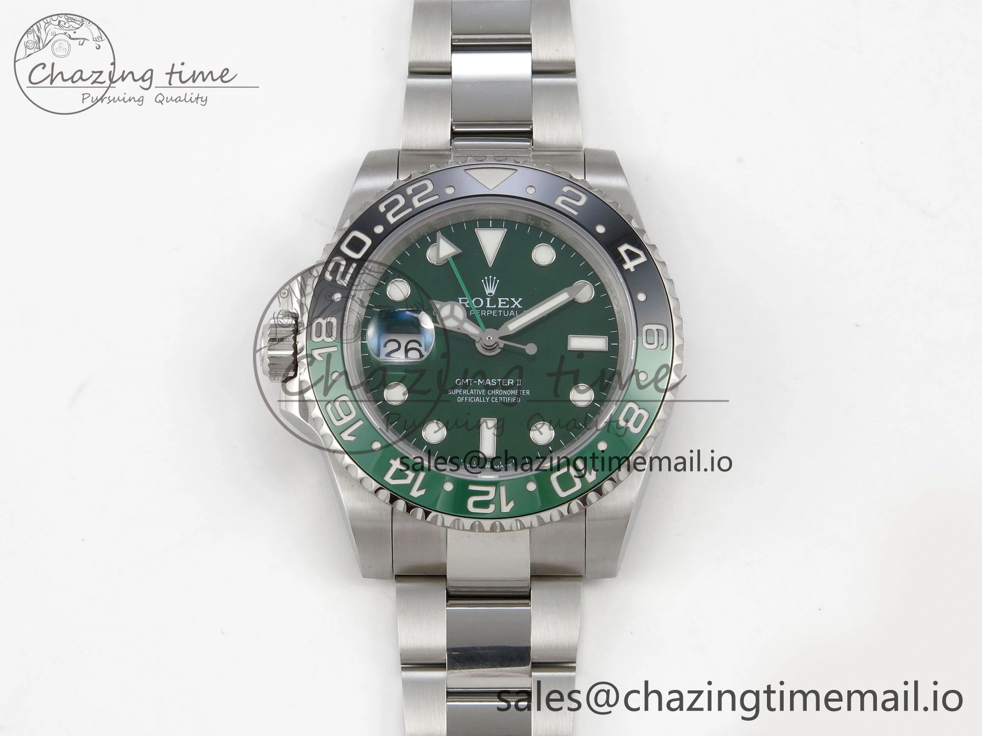 GMT-Master II 126729 VTNR Green Black Ceramic 904L 3EF 1:1 Best Edition on Oyster Strap SH3285 CHS Breathable 55