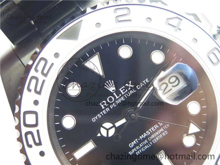 GMT-Master II Oreo PVD White Ceramic Bezel VRF 1:1 Best Edition Black Dial SA3186 CHS V Flexible 2802