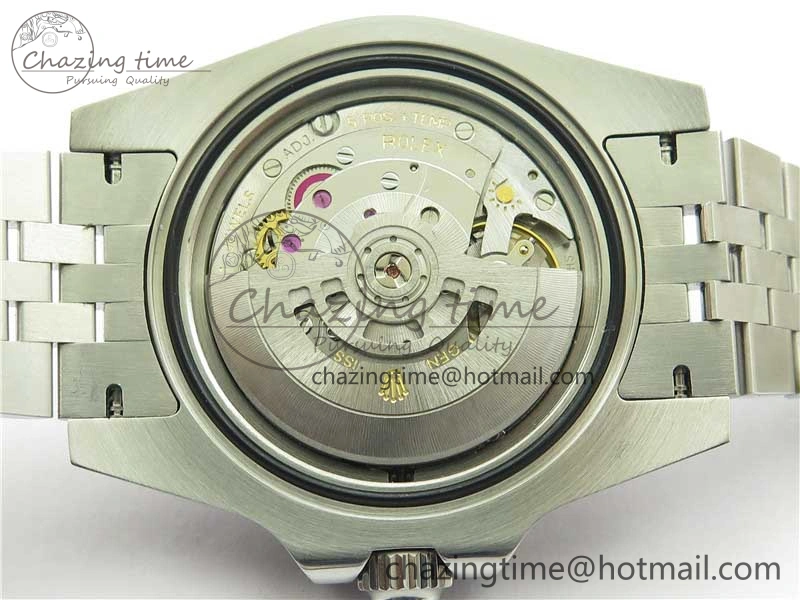 Compact GMT-Master II Red Blue Diamonds Bezel 904L Steel GMF Best Edition Black Dial On Jubilee Bracelet SA3285 CHS V 2578