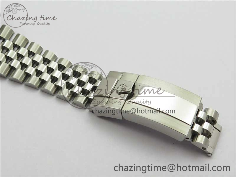 Compact GMT-Master II Red Blue Diamonds Bezel 904L Steel GMF Best Edition Black Dial On Jubilee Bracelet SA3285 CHS V 2578