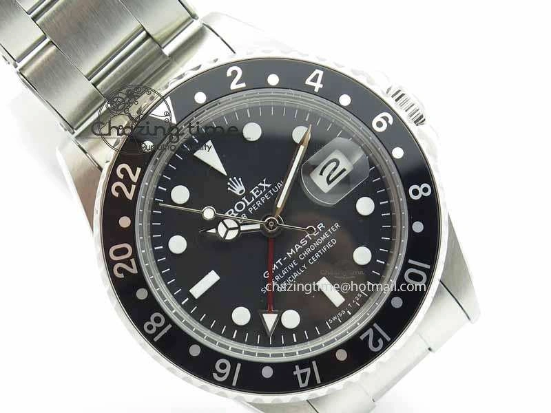 Modern GMT-Master Vintage 1675 SS BP Best Edition Black Bezel White Markers A 3750