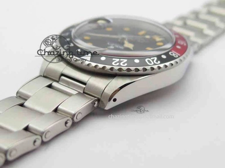 GMT-Master Vintage 1675 SS BP Best Edition Black Red Bezel Patina Markers A Fashionable 3751