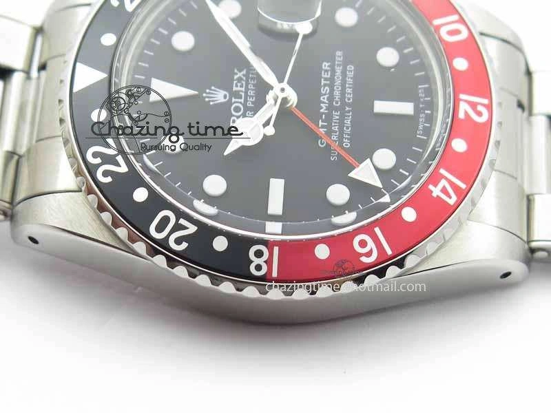 Bold GMT-Master Vintage 1675 SS BP Best Edition Black Red Bezel White Markers A 3749