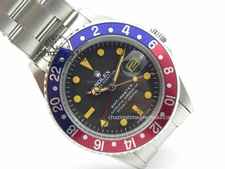 GMT-Master Vintage 1675 SS BP Best Edition Blue Red Bezel A Sleek 3752