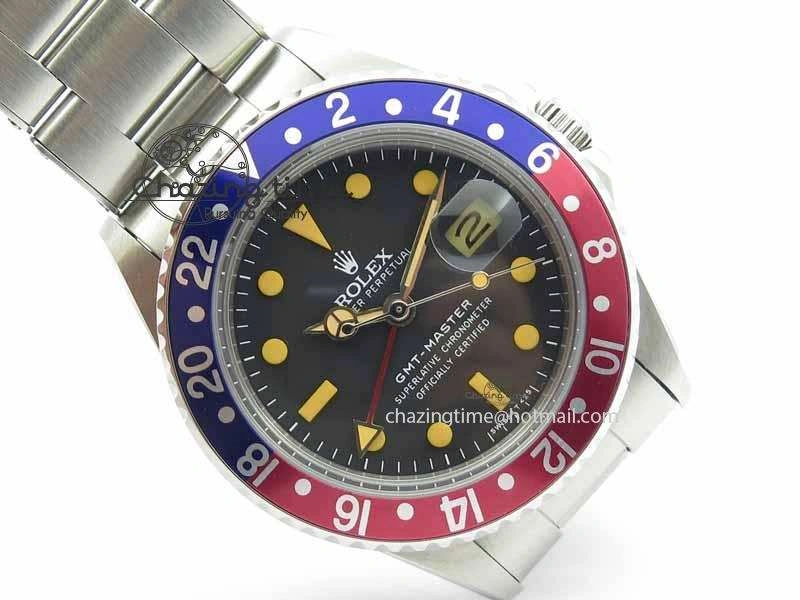 GMT-Master Vintage 1675 SS BP Best Edition Blue Red Bezel A Sleek 3752
