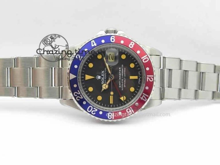 GMT-Master Vintage 1675 SS BP Best Edition Blue Red Bezel A Sleek 3752