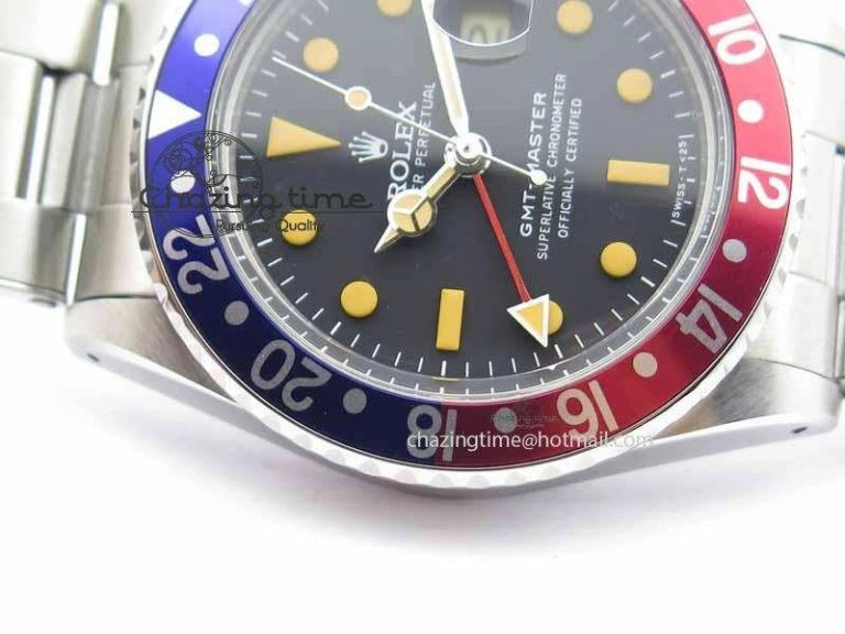 GMT-Master Vintage 1675 SS BP Best Edition Blue Red Bezel A Sleek 3752