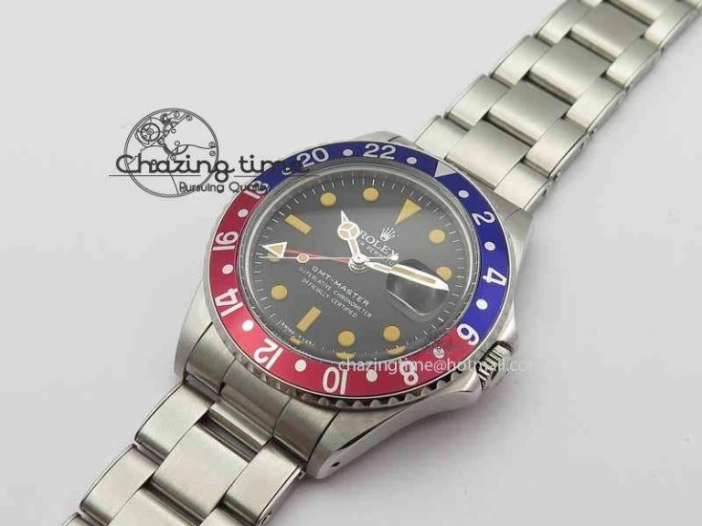 GMT-Master Vintage 1675 SS BP Best Edition Blue Red Bezel A Sleek 3752