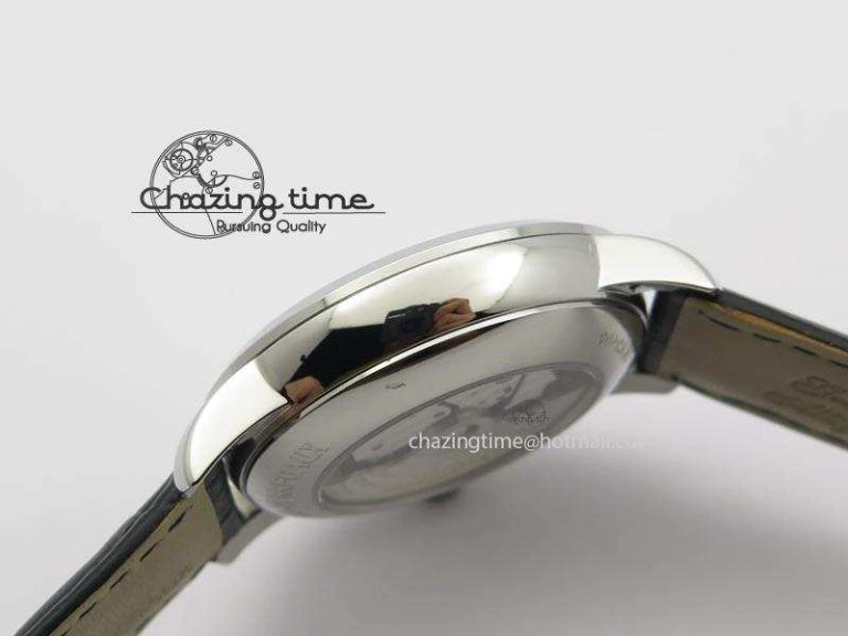 AllSeason GP Moonphase SS Silver Dial On Black Leather Strap On Cal.GP033MO 6611