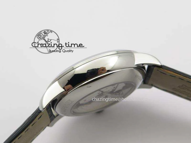 AllSeason GP Moonphase SS Silver Dial On Black Leather Strap On Cal.GP033MO 6611
