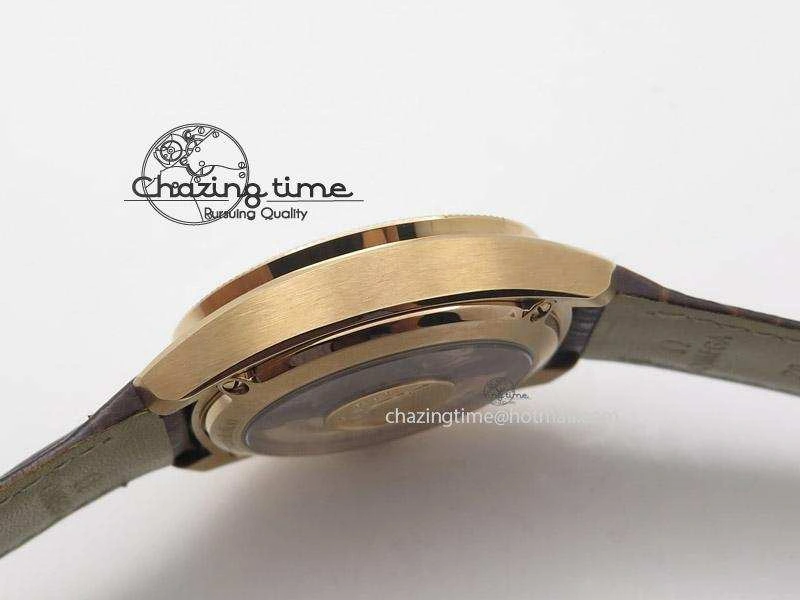 Globemaster Master Chronometer RG V6F Best Edition White Dial On Brown Leather Strap A GoodFit 8271