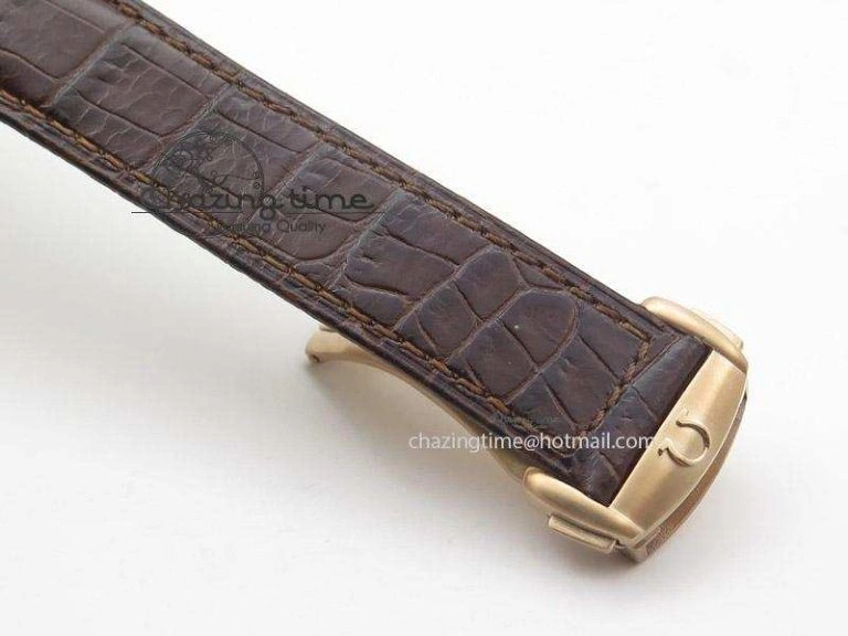 Globemaster Master Chronometer RG V6F Best Edition White Dial On Brown Leather Strap A GoodFit 8271