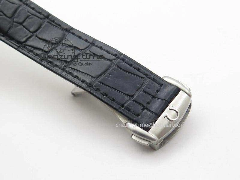 Globemaster Master Chronometer SS V6F Best Edition White Dial On Black Leather Strap A FastDry 8269