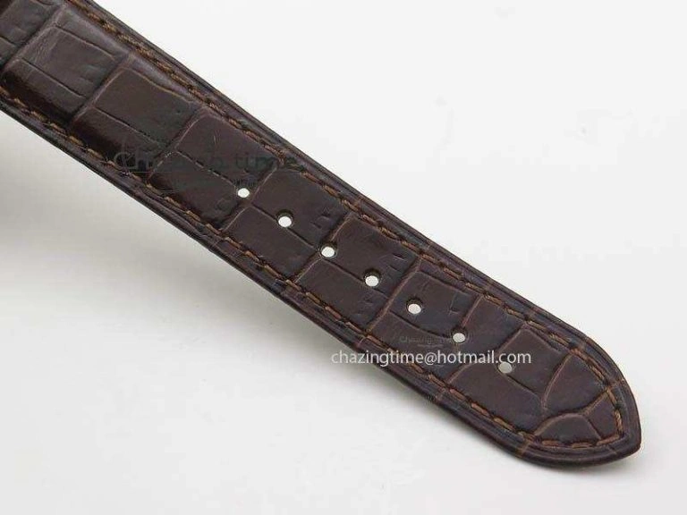 Cozy Globemaster Master Chronometer SS RG V6F Best Edition Black Dial On Brown Leather Strap A 8270