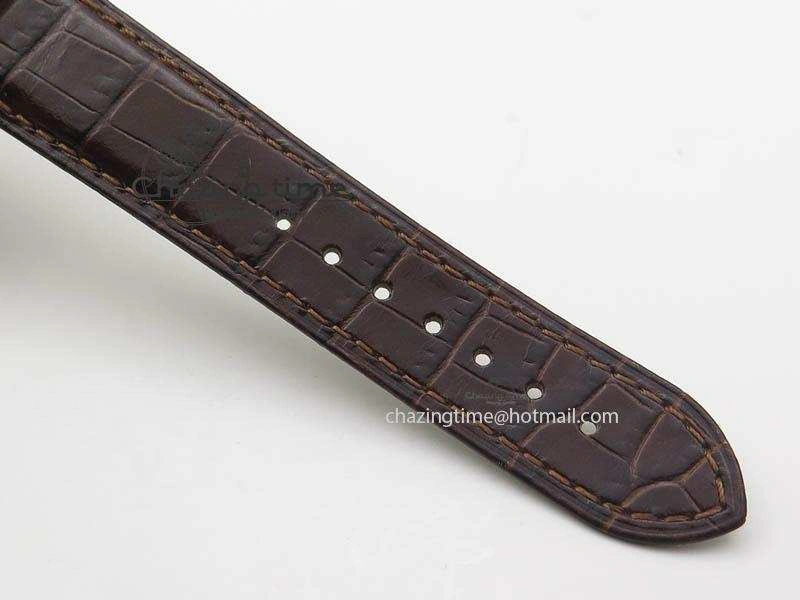 Cozy Globemaster Master Chronometer SS RG V6F Best Edition Black Dial On Brown Leather Strap A 8270