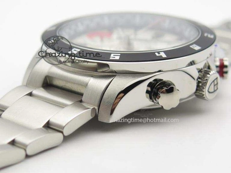 GranTour Chronograph SS White Dial On SS Bracelet A Original 9791
