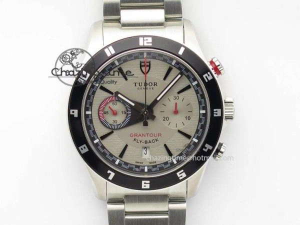 GranTour Flyback SS Grey Dial On SS Bracelet A GoAnywhere 9795