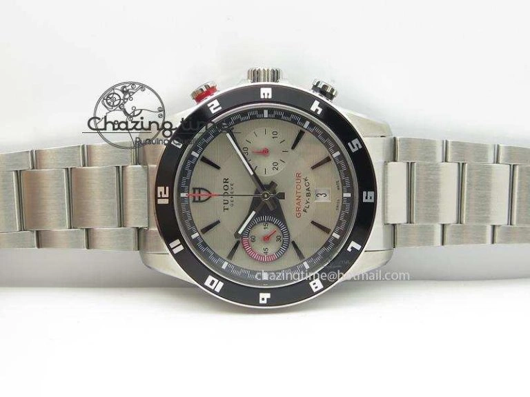 GranTour Flyback SS Grey Dial On SS Bracelet A GoAnywhere 9795