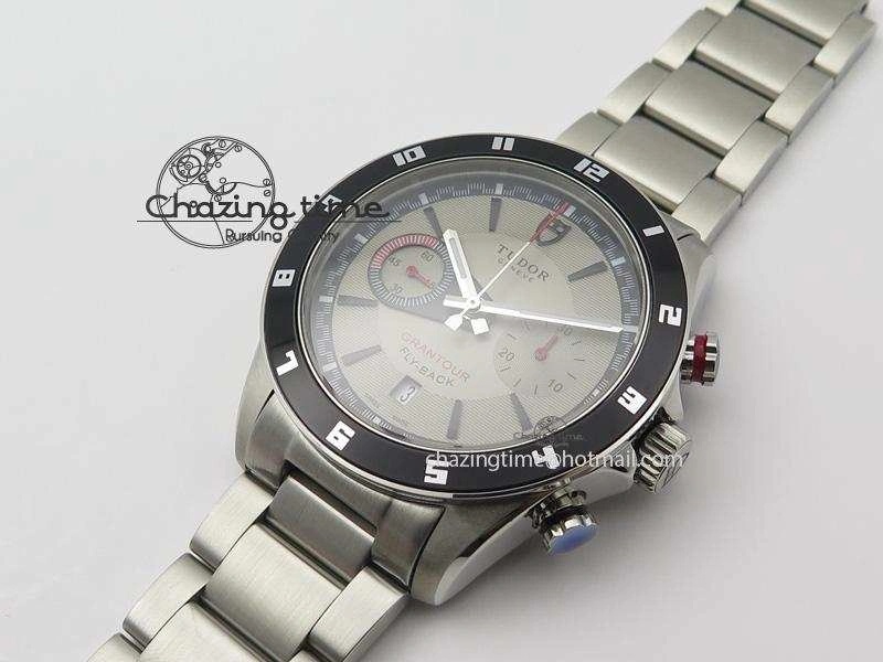 GranTour Flyback SS Grey Dial On SS Bracelet A GoAnywhere 9795