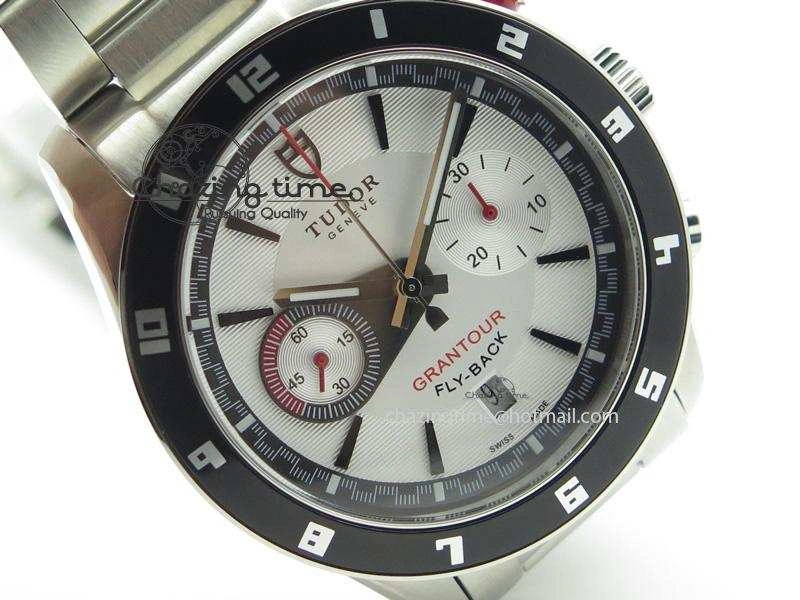 GranTour Flyback SS White Dial On SS Bracelet A SunProtective 9792