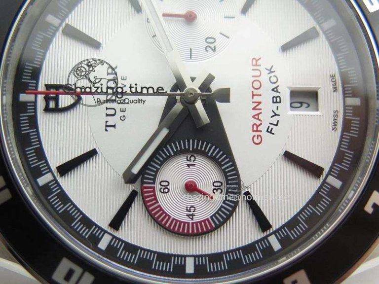 GranTour Flyback SS White Dial On SS Bracelet A SunProtective 9792