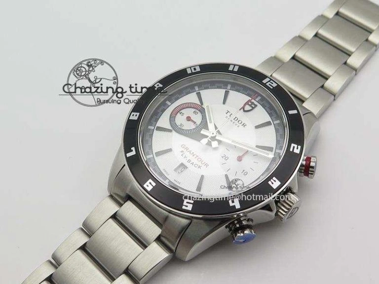 GranTour Flyback SS White Dial On SS Bracelet A SunProtective 9792