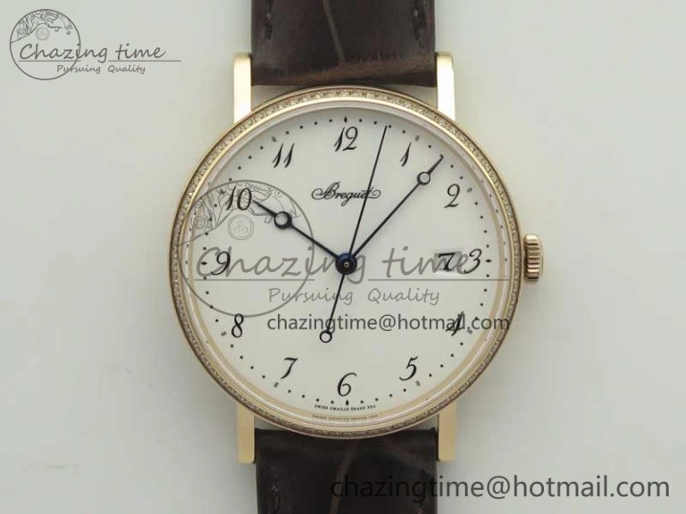 SoftTouch Grand Complication Tourbillon RG AXF White Dial On Brown Leather Strap 5372