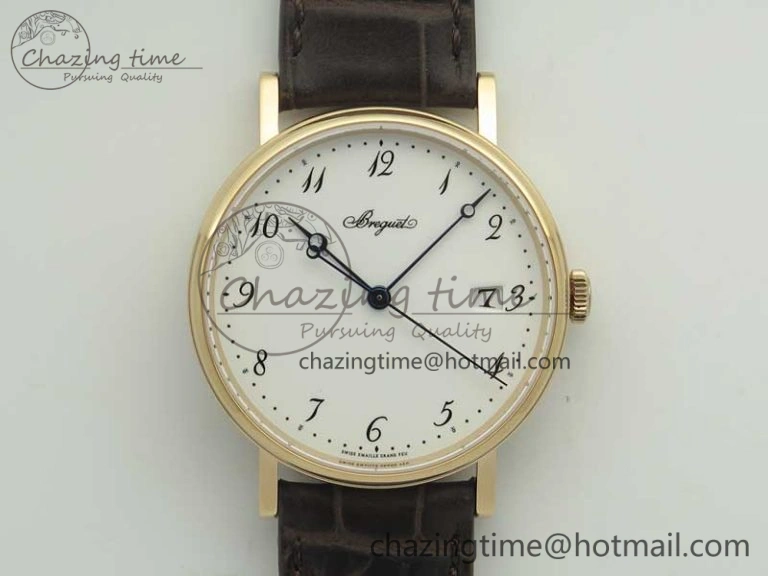 SoftTouch Grand Complication Tourbillon RG AXF White Dial On Brown Leather Strap 5372