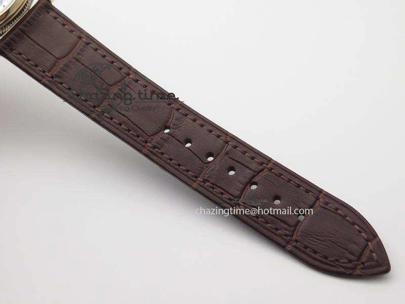 SoftTouch Grand Complication Tourbillon RG AXF White Dial On Brown Leather Strap 5372