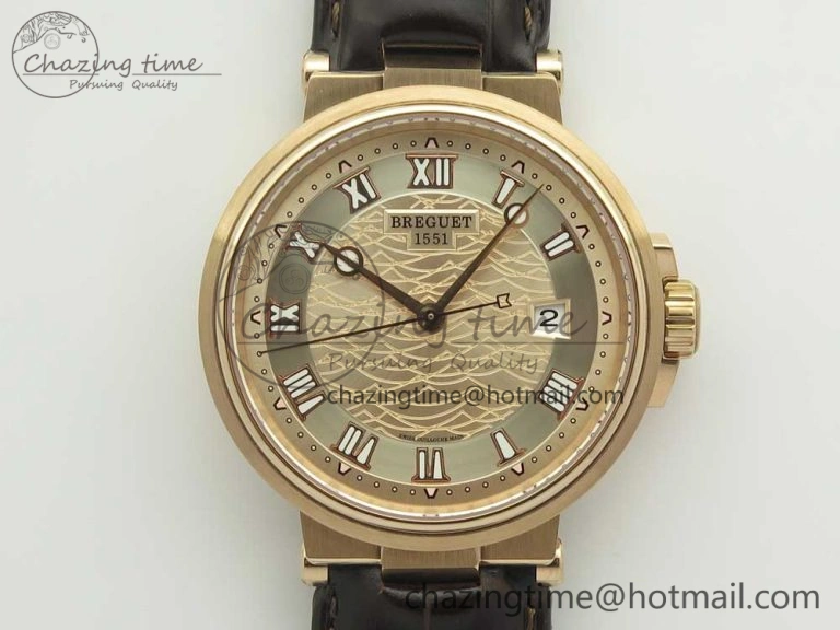 SoftTouch Grand Complication Tourbillon RG AXF White Dial On Brown Leather Strap 5372
