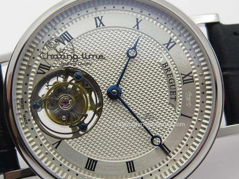 Versatile Grand Complication Tourbillon SS AXF White Dial On Black Leather Strap 5374