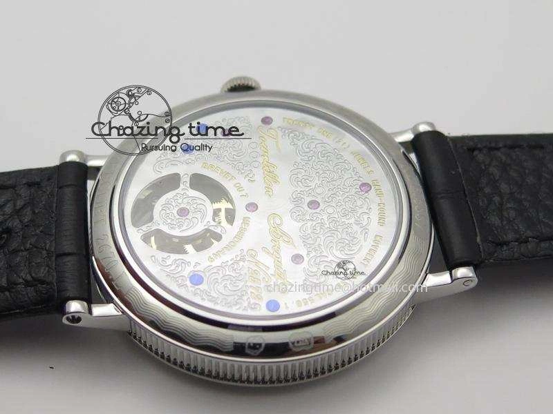 Versatile Grand Complication Tourbillon SS AXF White Dial On Black Leather Strap 5374
