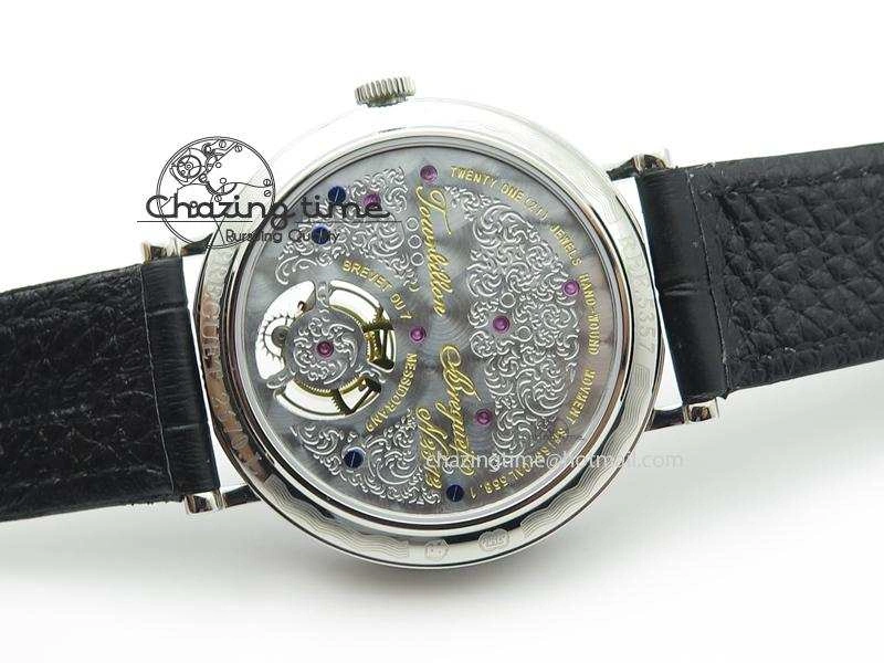 Versatile Grand Complication Tourbillon SS AXF White Dial On Black Leather Strap 5374
