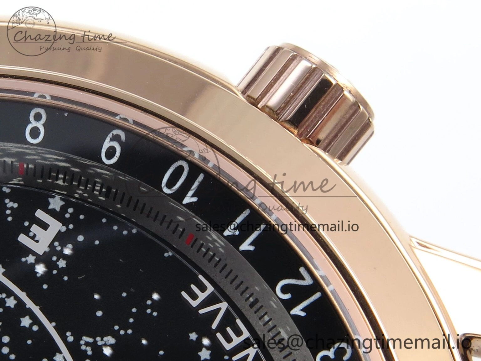 Grand Complications 6102G Moon RG YLF Black Dial on Black Leather Strap A Reliable 8650