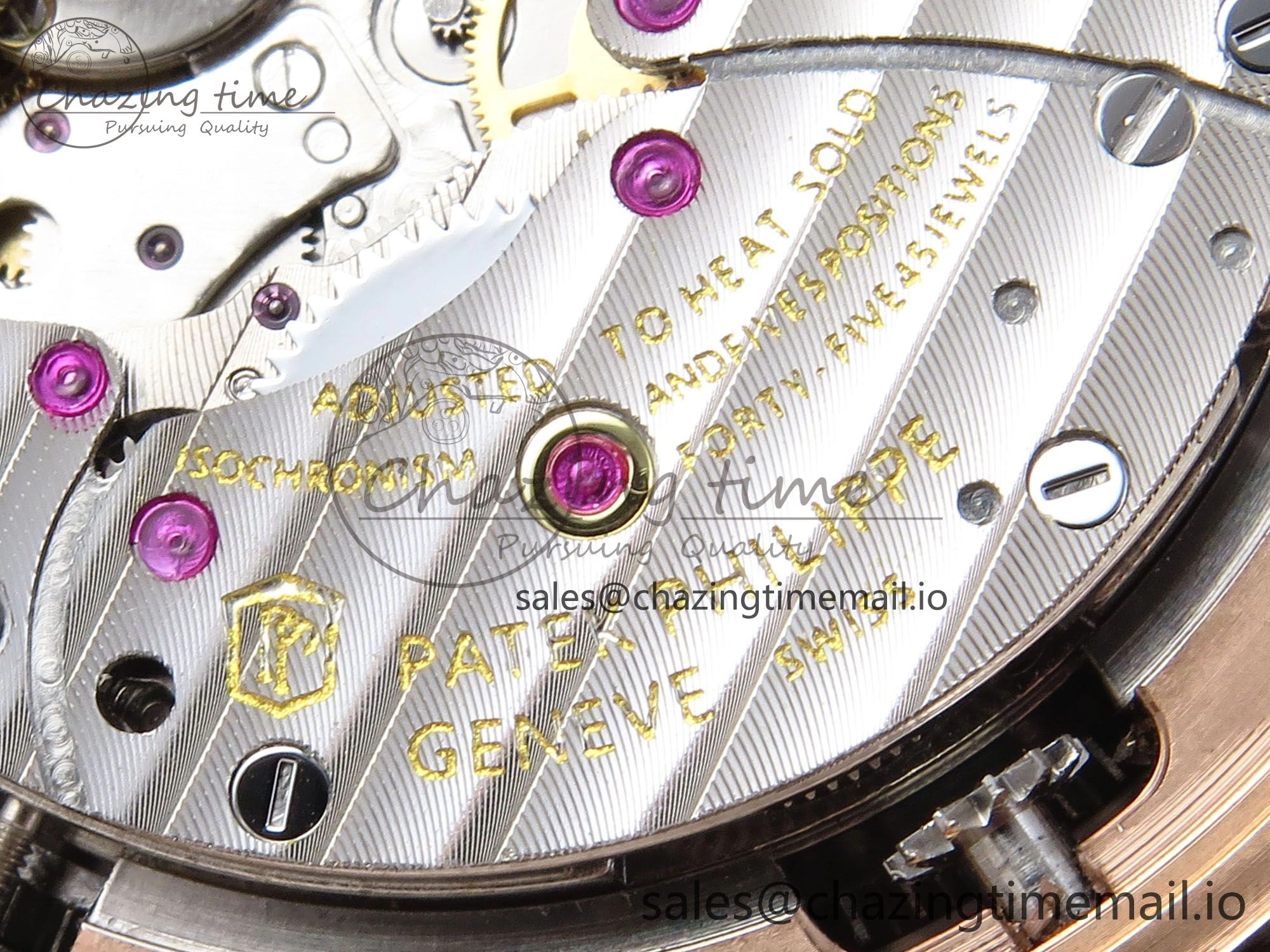 Grand Complications 6102G Moon RG YLF Black Dial on Black Leather Strap A Reliable 8650