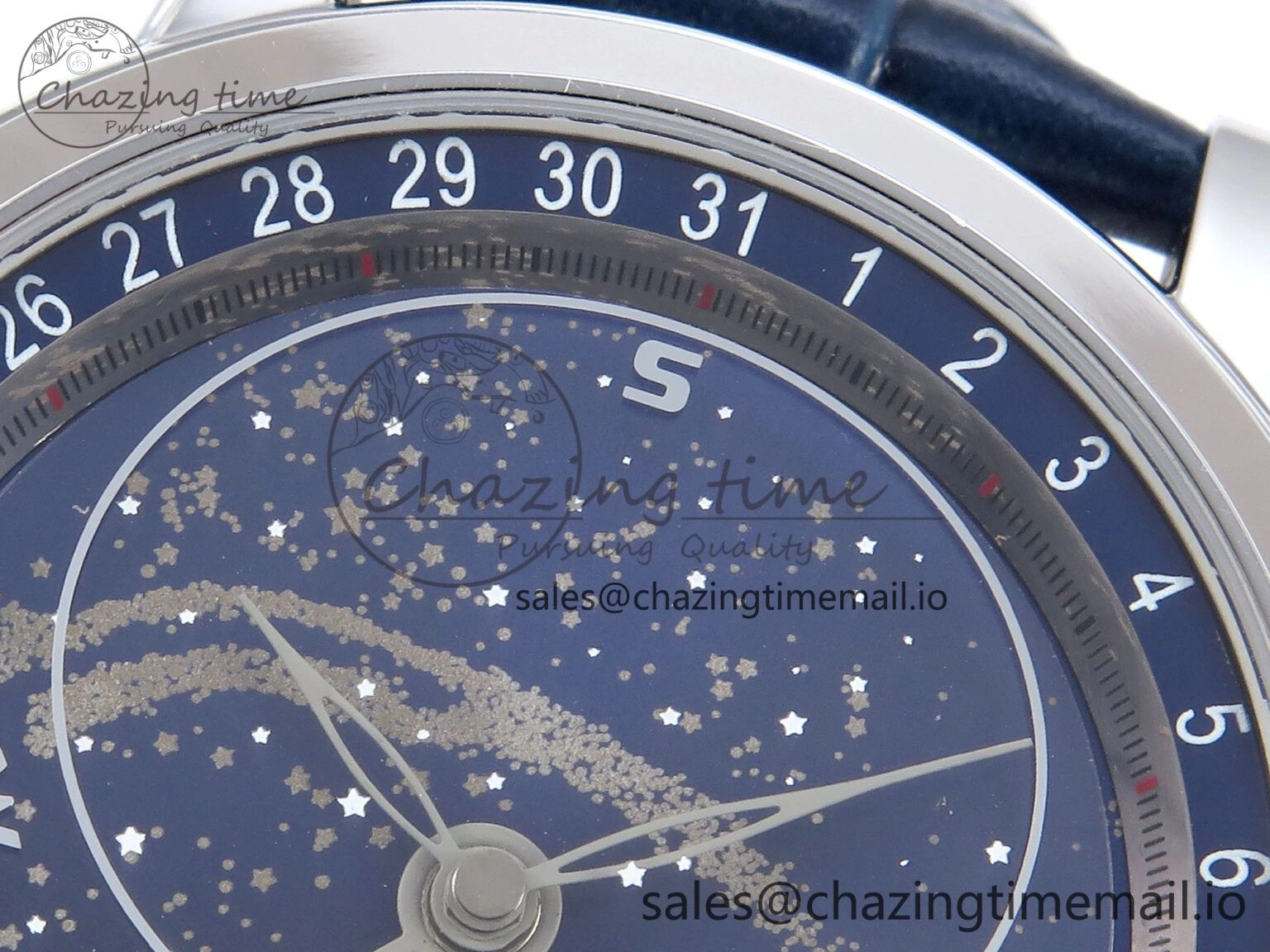 Grand Complications 6102G Moon SS YLF Blue Dial on Blue Leather Strap A Lightweight 8649
